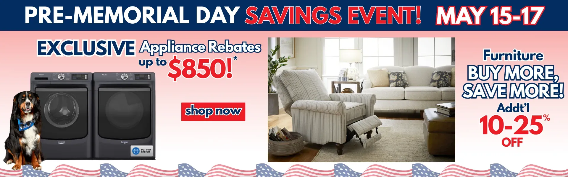 3-Day Pre-Memorial Day Sale